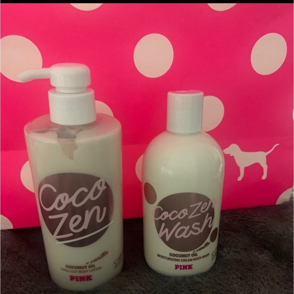 VS Pink coco zen body wash 12 oz 14 to oz body lotionNew and